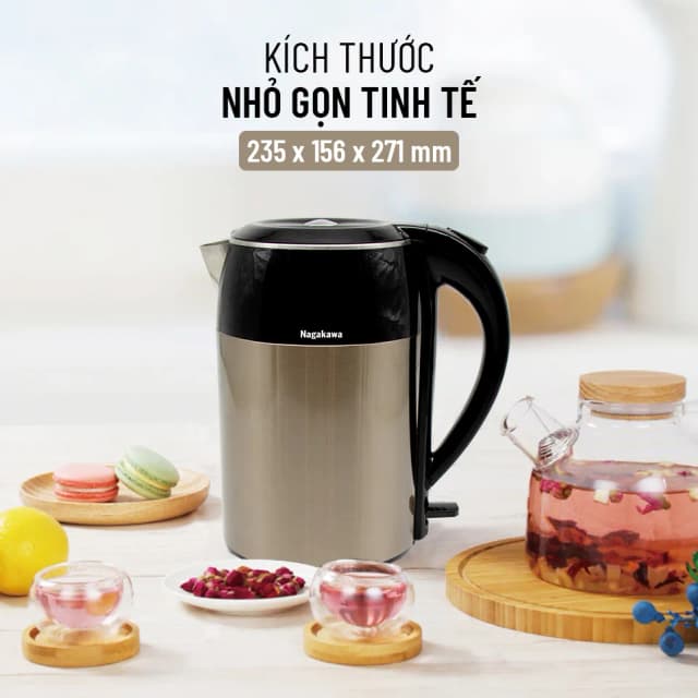 Top 1 so sánh giá Bình đun siêu tốc Nagakawa 1.6 lít NKT2615 - Tìm sản phẩm giá rẻ nhất - Ảnh 7