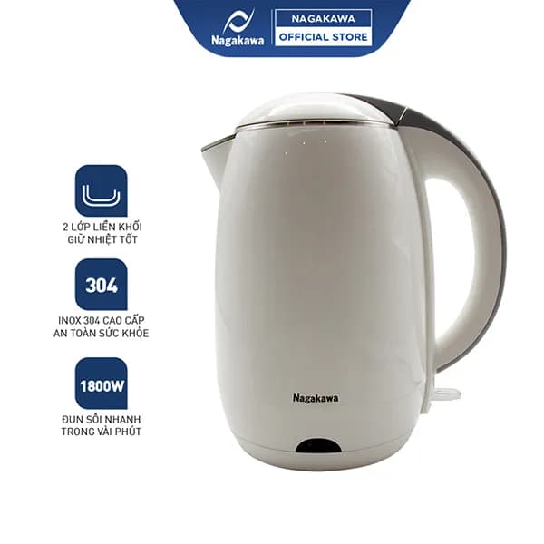 Top 1 so sánh giá Bình đun siêu tốc Nagakawa 1.6 lít NKT2615 - Tìm sản phẩm giá rẻ nhất - Ảnh 9