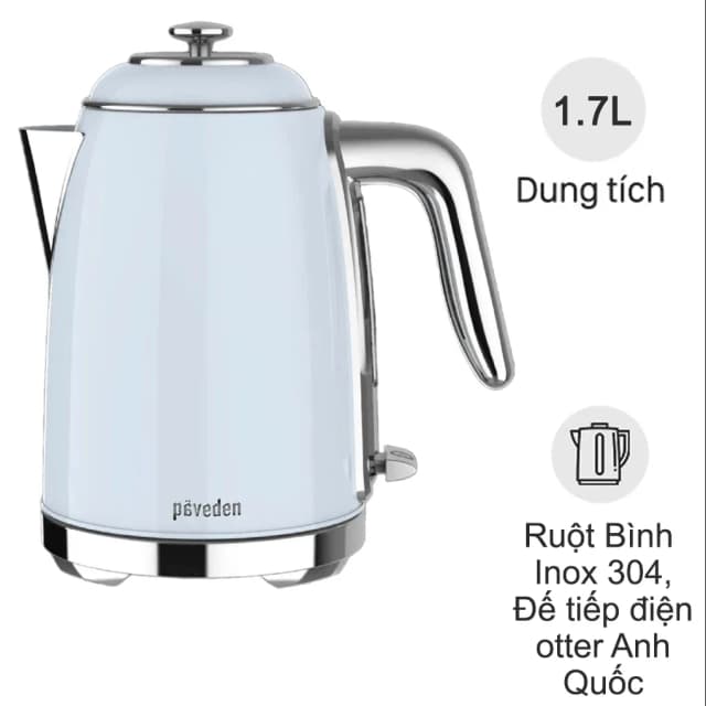 So sánh giá Bình đun siêu tốc Paveden 1.7 lít PKT-1718BL rẻ nhất? - Ảnh 4