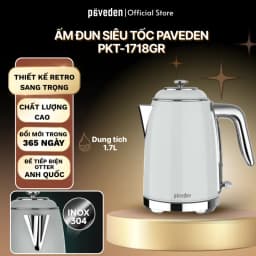 So sánh giá Bình đun siêu tốc Paveden 1.7 lít PKT-1718GR - Tìm sản phẩm giá rẻ nhất - Ảnh 15