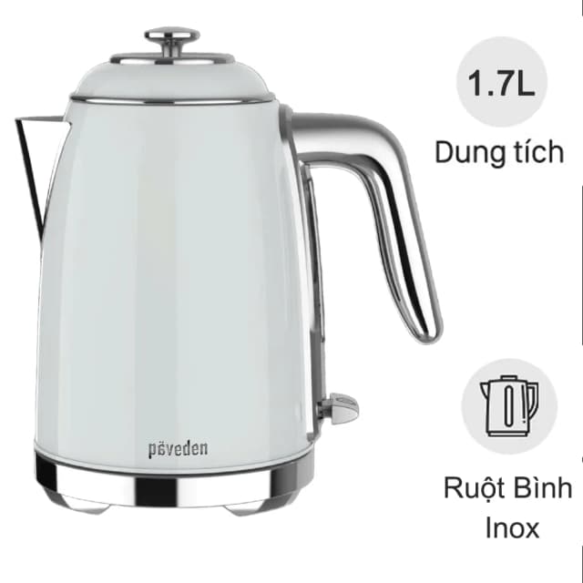 Top 1 so sánh giá Bình đun siêu tốc Paveden 1.7 lít PKT-1722G - Tìm sản phẩm giá rẻ nhất - Ảnh 3