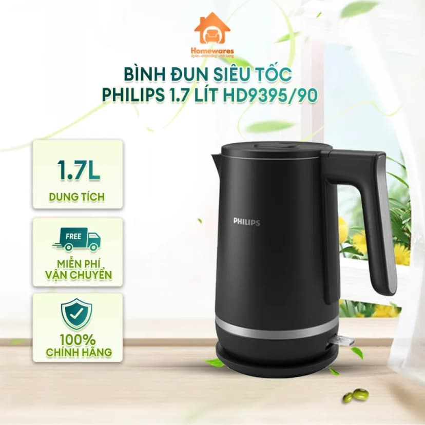 So sánh giá Bình đun siêu tốc Philips 1.7 lít HD9395/90 - Tìm sản phẩm giá rẻ nhất - Ảnh 2