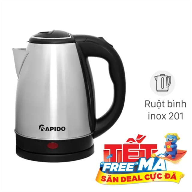 So sánh giá Bình đun siêu tốc Rapido 1.8 lít RK-1815-3 rẻ nhất? - Ảnh 8