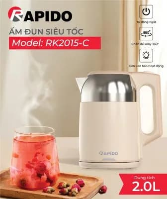 So sánh giá Bình đun siêu tốc Rapido 2 lít RK2015-C rẻ nhất? - Ảnh 5