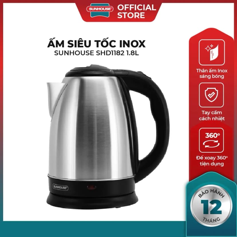Bình đun siêu tốc Sunhouse 1 lít SHD1373 - Giá rẻ nhất hôm nay - Ảnh 9