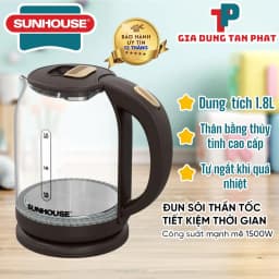 Bình đun siêu tốc Sunhouse 1.8 lít SHD1212 - Giá rẻ nhất hôm nay - Ảnh 4