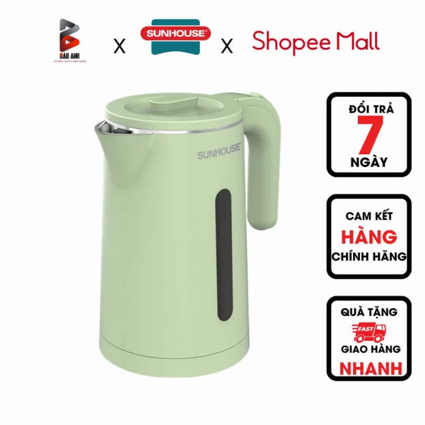 So sánh giá Bình đun siêu tốc Sunhouse 1.8 lít SHD1220 - Tìm sản phẩm giá rẻ nhất - Ảnh 17