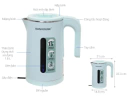 So sánh giá Bình đun siêu tốc Sunhouse 1.8 lít SHD1220 - Tìm sản phẩm giá rẻ nhất - Ảnh 18