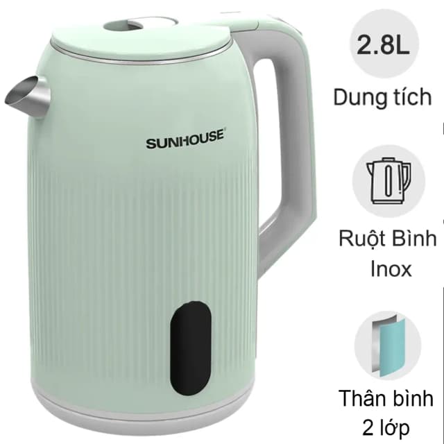 So sánh giá Bình đun siêu tốc Sunhouse 2.8 lít SHD1364 rẻ nhất? - Ảnh 5