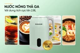 Bình đun siêu tốc Sunhouse 2.8 lít SHD1364 - Giá rẻ nhất hôm nay - Ảnh 10