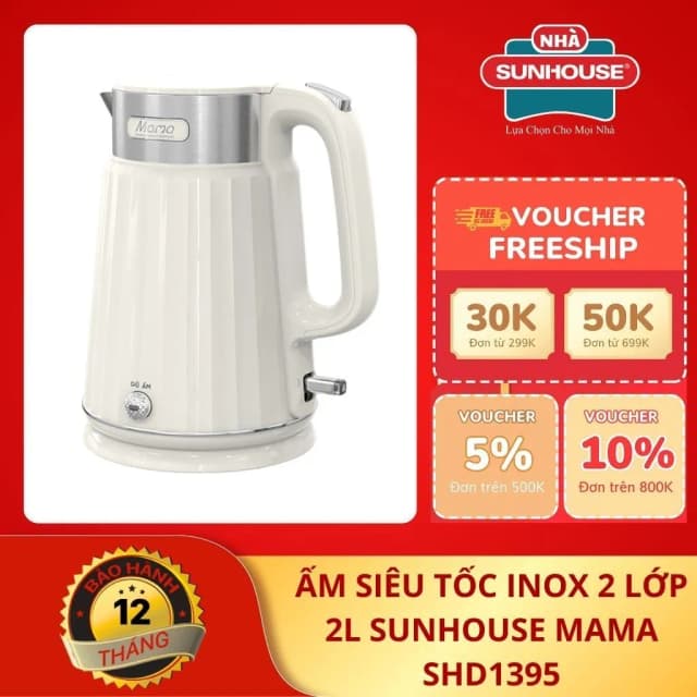 So sánh giá Bình đun siêu tốc Sunhouse 2 lít SHD1395 rẻ nhất? - Ảnh 5