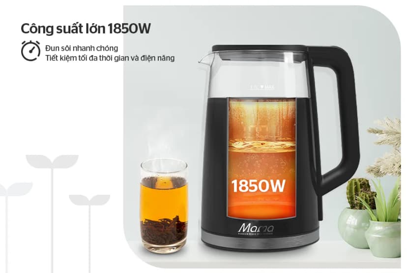 So sánh giá Bình đun siêu tốc Sunhouse Mama 1.7 lít SHD1333 - Tìm sản phẩm giá rẻ nhất - Ảnh 4