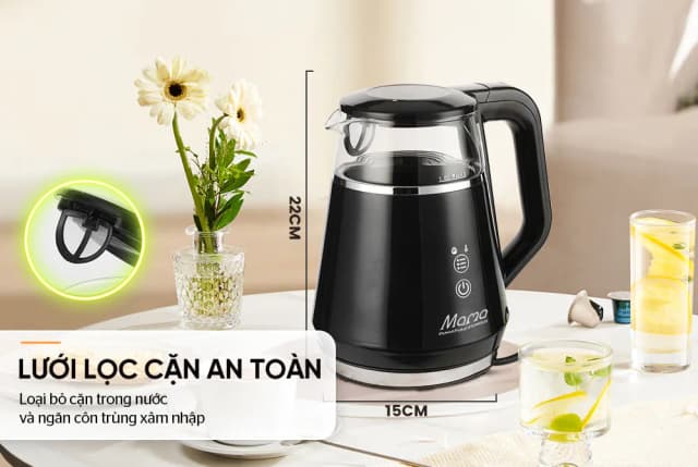 So sánh giá Bình đun siêu tốc Sunhouse Mama 1 lít SHD1332 rẻ nhất? - Ảnh 9