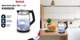 So sánh giá Bình đun siêu tốc Tefal 1.7 lít KI605830 - Tìm sản phẩm giá rẻ nhất - Ảnh 9