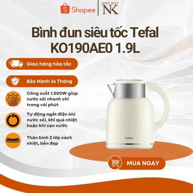So sánh giá Bình đun siêu tốc Tefal 1.9 lít KO190AE0 rẻ nhất? - Ảnh 12