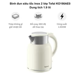 So sánh giá Bình đun siêu tốc Tefal 1.9 lít KO190AE0 - Tìm sản phẩm giá rẻ nhất - Ảnh 17