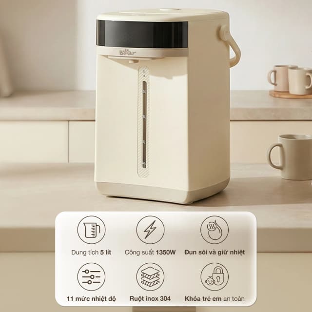 Bình thuỷ điện Bear EWB-5H50C62 5 lít - Ảnh 2