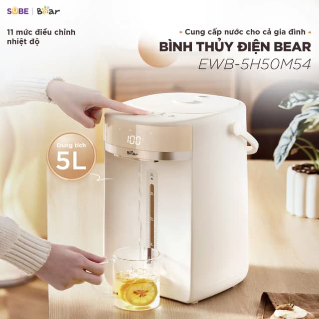 So sánh giá Bình thuỷ điện Bear EWB-5H50C62 5 lít rẻ nhất? - Ảnh 10