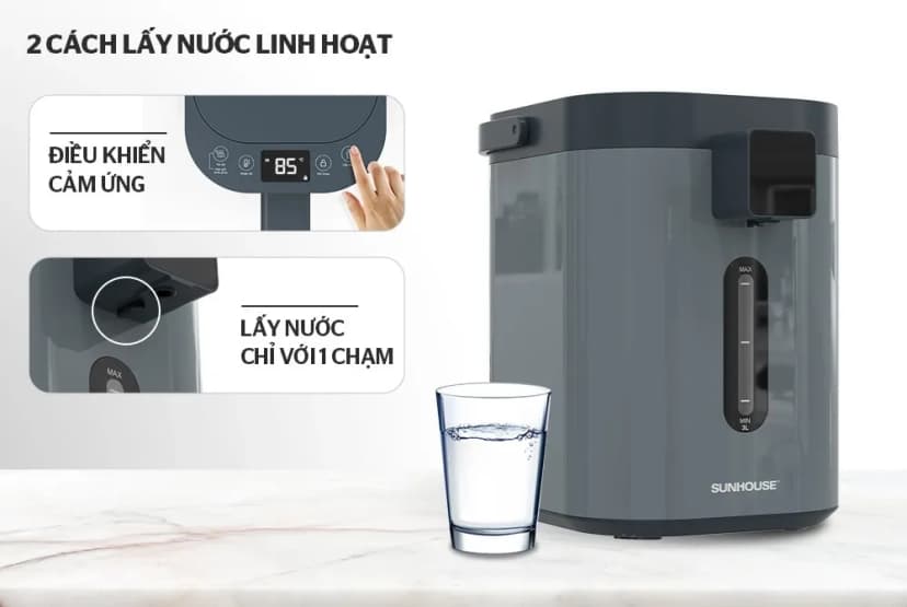 So sánh giá Bình thủy điện Sunhouse SHD1440 3.2 lít - Tìm sản phẩm giá rẻ nhất - Ảnh 5