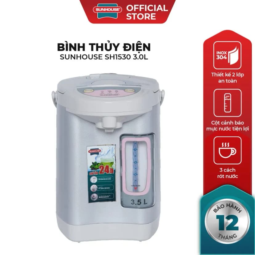 Bình thủy điện Sunhouse SHD1445 3 lít - Giá rẻ nhất hôm nay - Ảnh 14