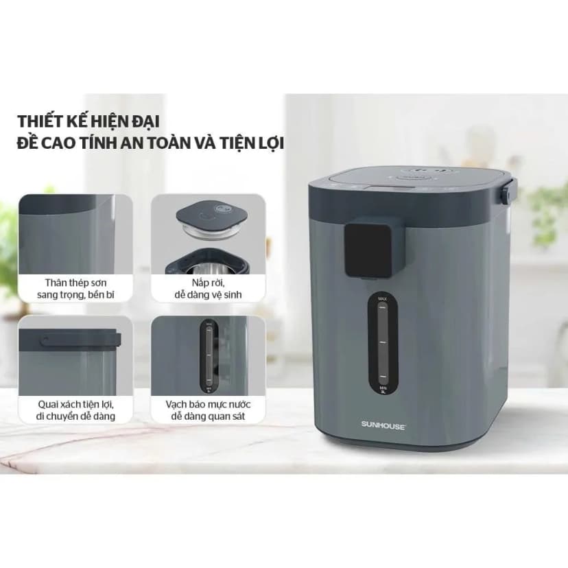 Bình thủy điện Sunhouse SHD1445 3 lít - Giá rẻ nhất hôm nay - Ảnh 7