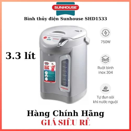 Bình thủy điện Sunhouse SHD1445 3 lít - Giá rẻ nhất hôm nay - Ảnh 8