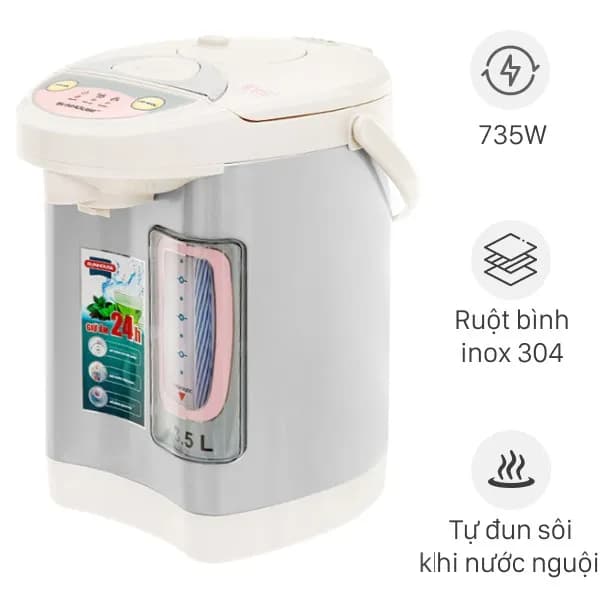 Bình thủy điện Sunhouse SHD1445 3 lít - Giá rẻ nhất hôm nay - Ảnh 9