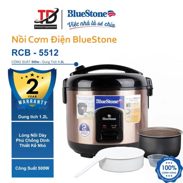 So sánh giá Nồi cơm nắp gài BlueStone 1.2 lít RCB-5512 rẻ nhất? - Ảnh 13