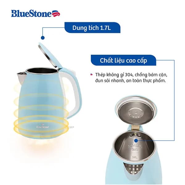 So sánh giá Bình đun siêu tốc BlueStone 1.7 lít KTB-3458 - Tìm sản phẩm giá rẻ nhất - Ảnh 9