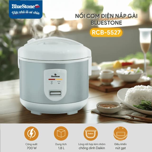 So sánh giá Nồi cơm nắp gài BlueStone 1.8 lít RCB-5525 rẻ nhất? - Ảnh 11