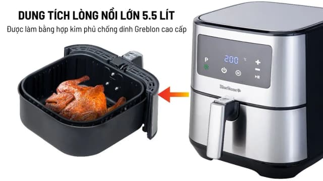 So sánh giá Nồi chiên không dầu BlueStone 5.5 lít AFB-5878 rẻ nhất? - Ảnh 17