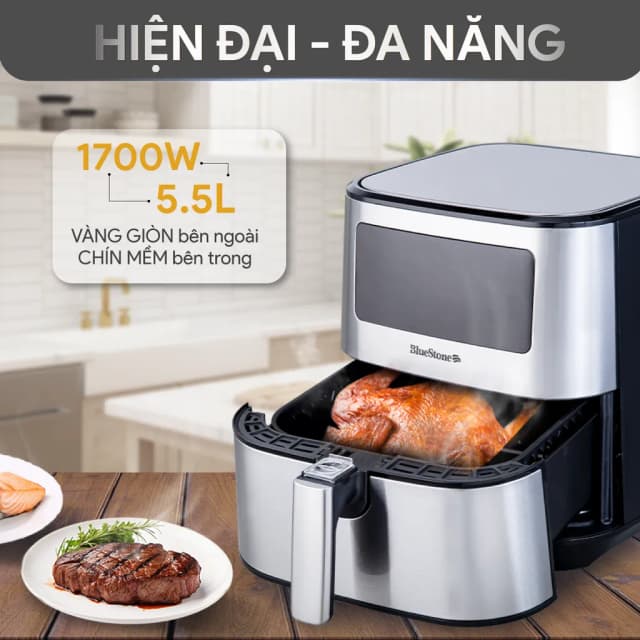 So sánh giá Nồi chiên không dầu BlueStone 5.5 lít AFB-5878 rẻ nhất? - Ảnh 18