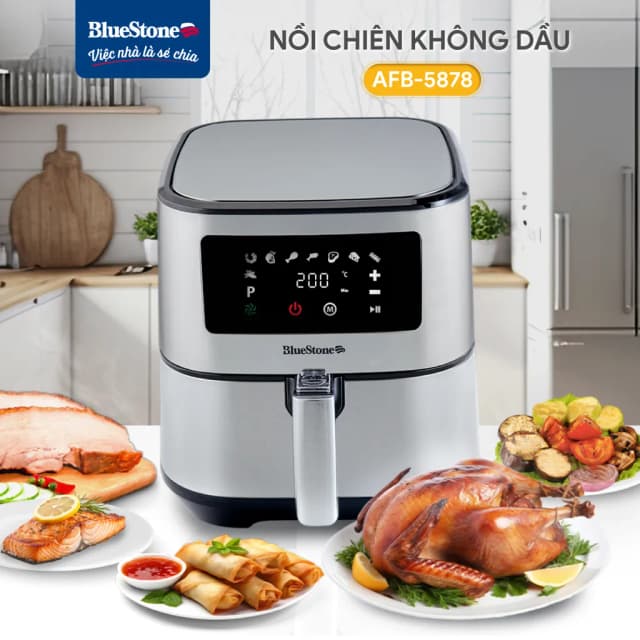 So sánh giá Nồi chiên không dầu BlueStone 5.5 lít AFB-5878 rẻ nhất? - Ảnh 8