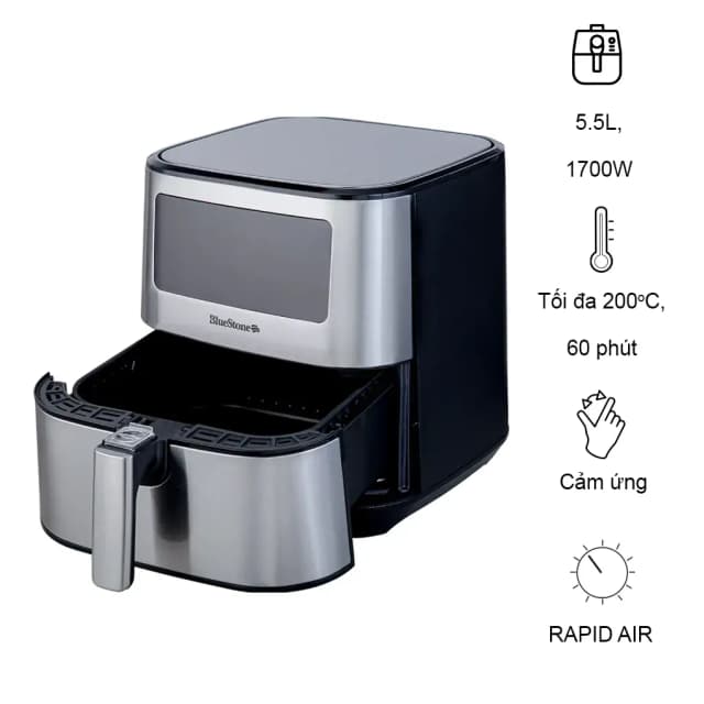 So sánh giá Nồi chiên không dầu BlueStone 5.5 lít AFB-5878 rẻ nhất? - Ảnh 9