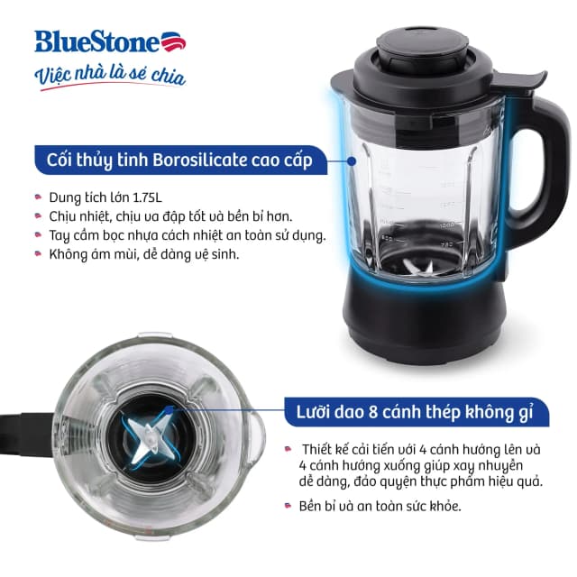 Top 1 so sánh giá Máy làm sữa hạt đa năng BlueStone BLB-6031 - Tìm sản phẩm giá rẻ nhất - Ảnh 7