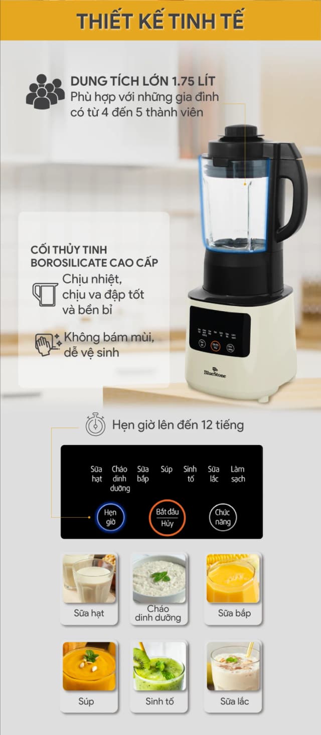 Top 1 so sánh giá Máy làm sữa hạt đa năng BlueStone BLB-6031 - Tìm sản phẩm giá rẻ nhất - Ảnh 64