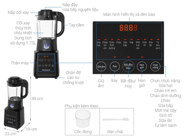 Top 1 so sánh giá Máy làm sữa hạt đa năng BlueStone BLB-6031 - Tìm sản phẩm giá rẻ nhất - Ảnh 92