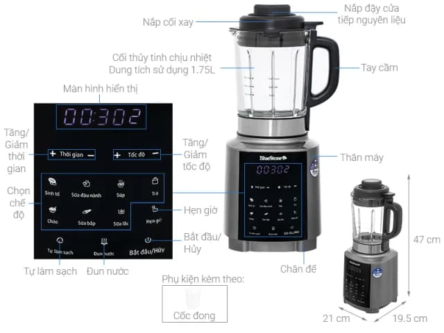 Top 1 so sánh giá Máy làm sữa hạt đa năng BlueStone BLB-6031 - Tìm sản phẩm giá rẻ nhất - Ảnh 100