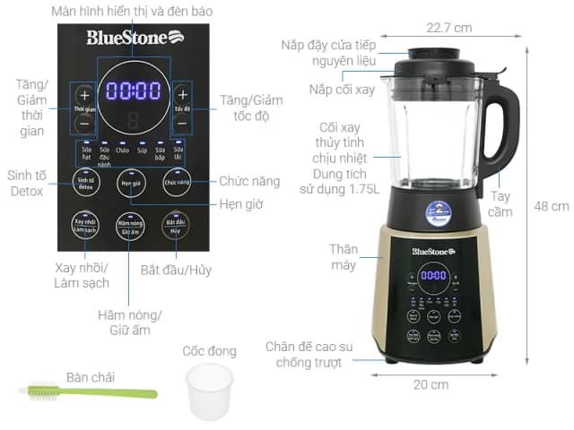 Top 1 so sánh giá Máy làm sữa hạt đa năng BlueStone BLB-6033 - Tìm sản phẩm giá rẻ nhất - Ảnh 12
