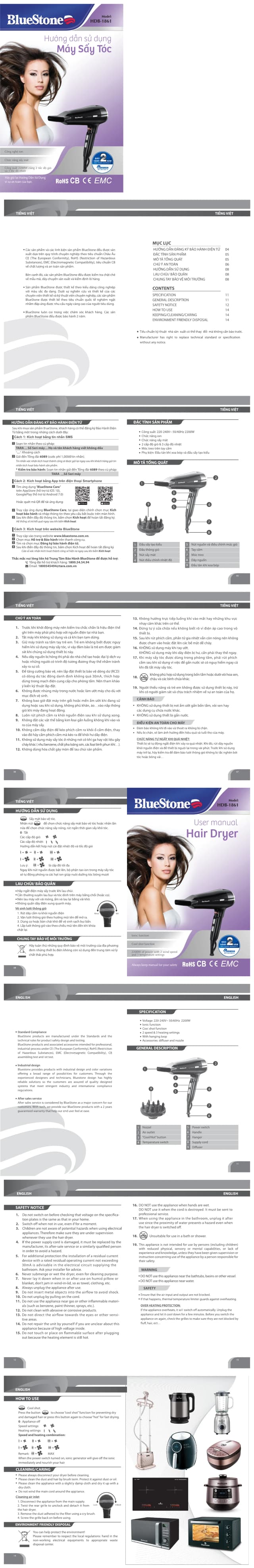 Top 1 so sánh giá Máy sấy tóc 2200W Bluestone HDB-1861 - Tìm sản phẩm giá rẻ nhất - Ảnh 54
