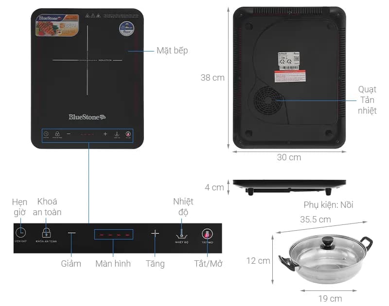 So sánh giá Bếp từ đơn BlueStone ICB-6729 2000W - Tìm sản phẩm giá rẻ nhất - Ảnh 11