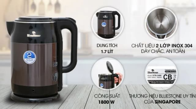 So sánh giá Bình đun siêu tốc BlueStone 1.7 lít KTB-3468 rẻ nhất? - Ảnh 11