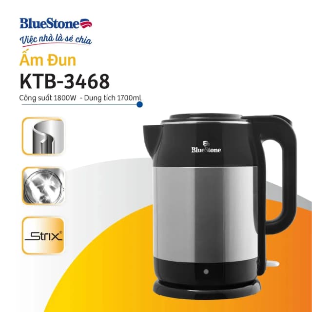 So sánh giá Bình đun siêu tốc BlueStone 1.7 lít KTB-3468 rẻ nhất? - Ảnh 15