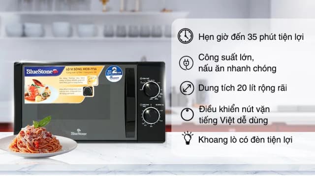 So sánh giá Lò vi sóng có nướng BlueStone MOB-7716 20 lít rẻ nhất? - Ảnh 6