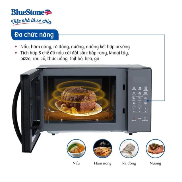 So sánh giá Lò vi sóng có nướng BlueStone MOB-7833 25 lít rẻ nhất? - Ảnh 2