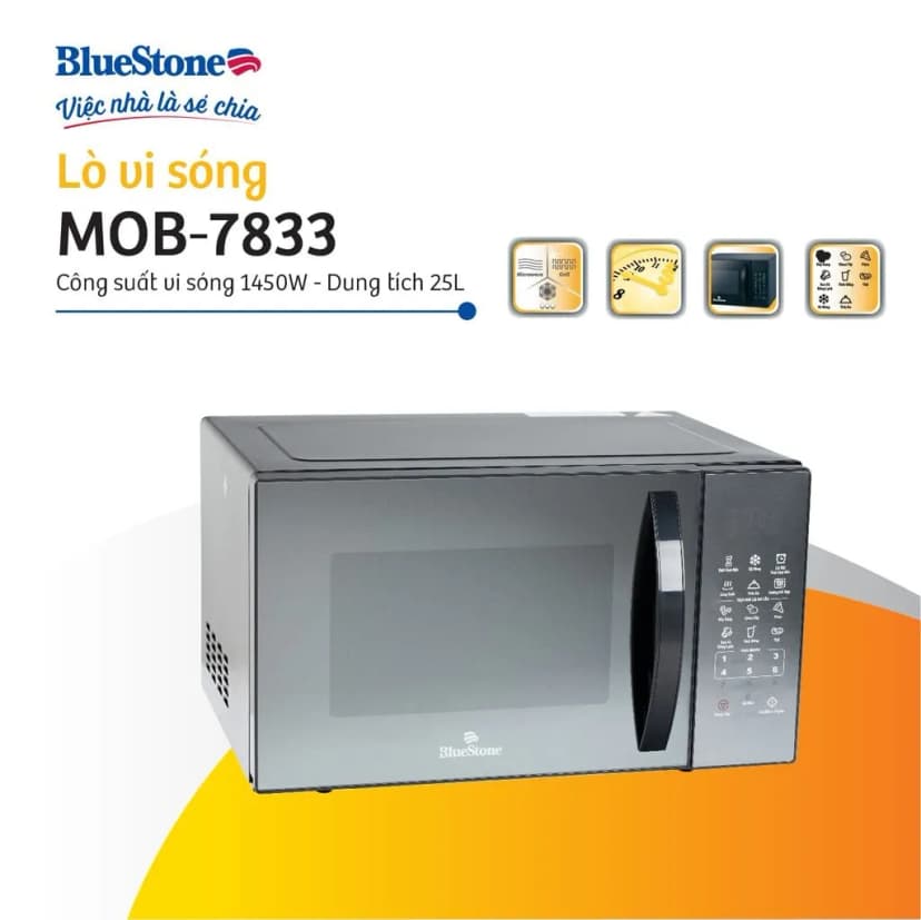 So sánh giá Lò vi sóng có nướng BlueStone MOB-7833 25 lít - Tìm sản phẩm giá rẻ nhất - Ảnh 8