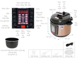 So sánh giá Nồi áp suất điện BlueStone PCB-5753 5 lít - Tìm sản phẩm giá rẻ nhất - Ảnh 11