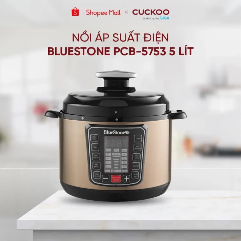 So sánh giá Nồi áp suất điện BlueStone PCB-5753 5 lít - Tìm sản phẩm giá rẻ nhất - Ảnh 7