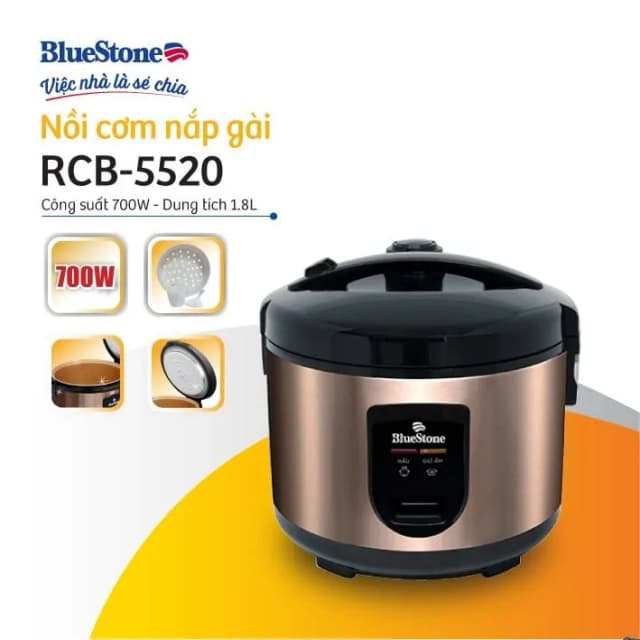 So sánh giá Nồi cơm nắp gài BlueStone 1.8 lít RCB-5520 rẻ nhất? - Ảnh 10