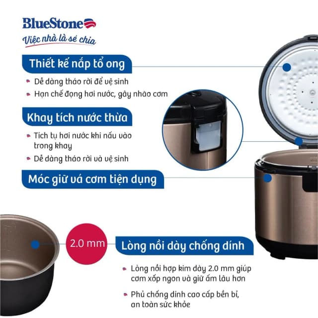 Top 1 so sánh giá Nồi cơm nắp gài BlueStone 2.8 lít RCB-5538 - Tìm sản phẩm giá rẻ nhất - Ảnh 19
